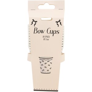 Pack of 10 Bow Paper Cups