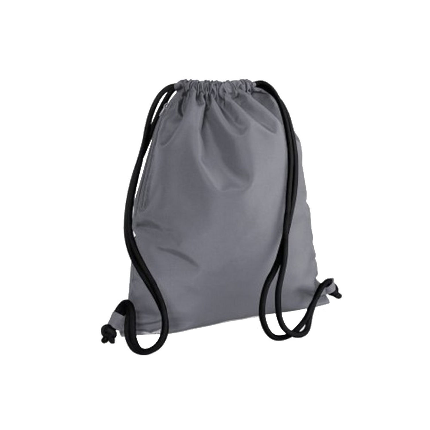 Bagbase Icon Drawstring Bag/Gymsac - Graphite Grey/Black