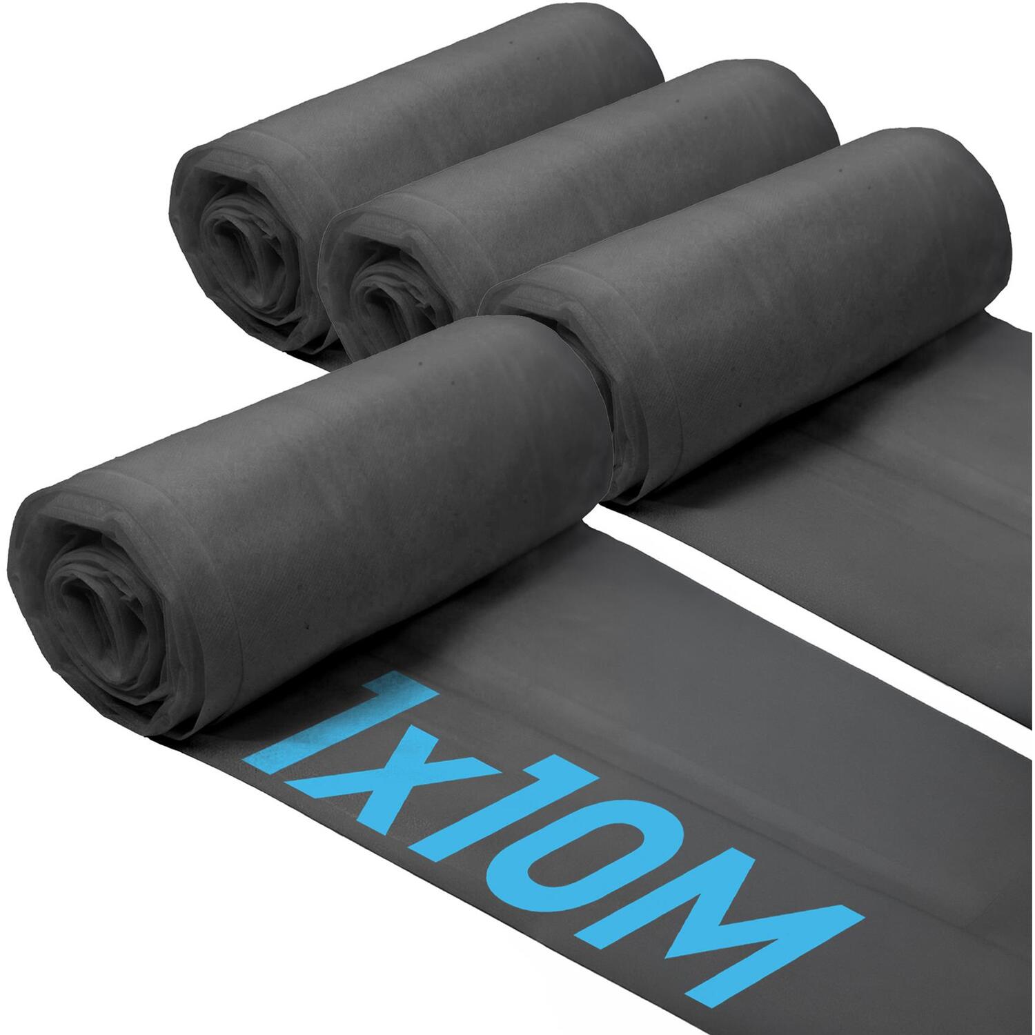 Harbour Housewares 100Gsm Weed Control Membrane 1M X 10M - Black / 4.2Kg
