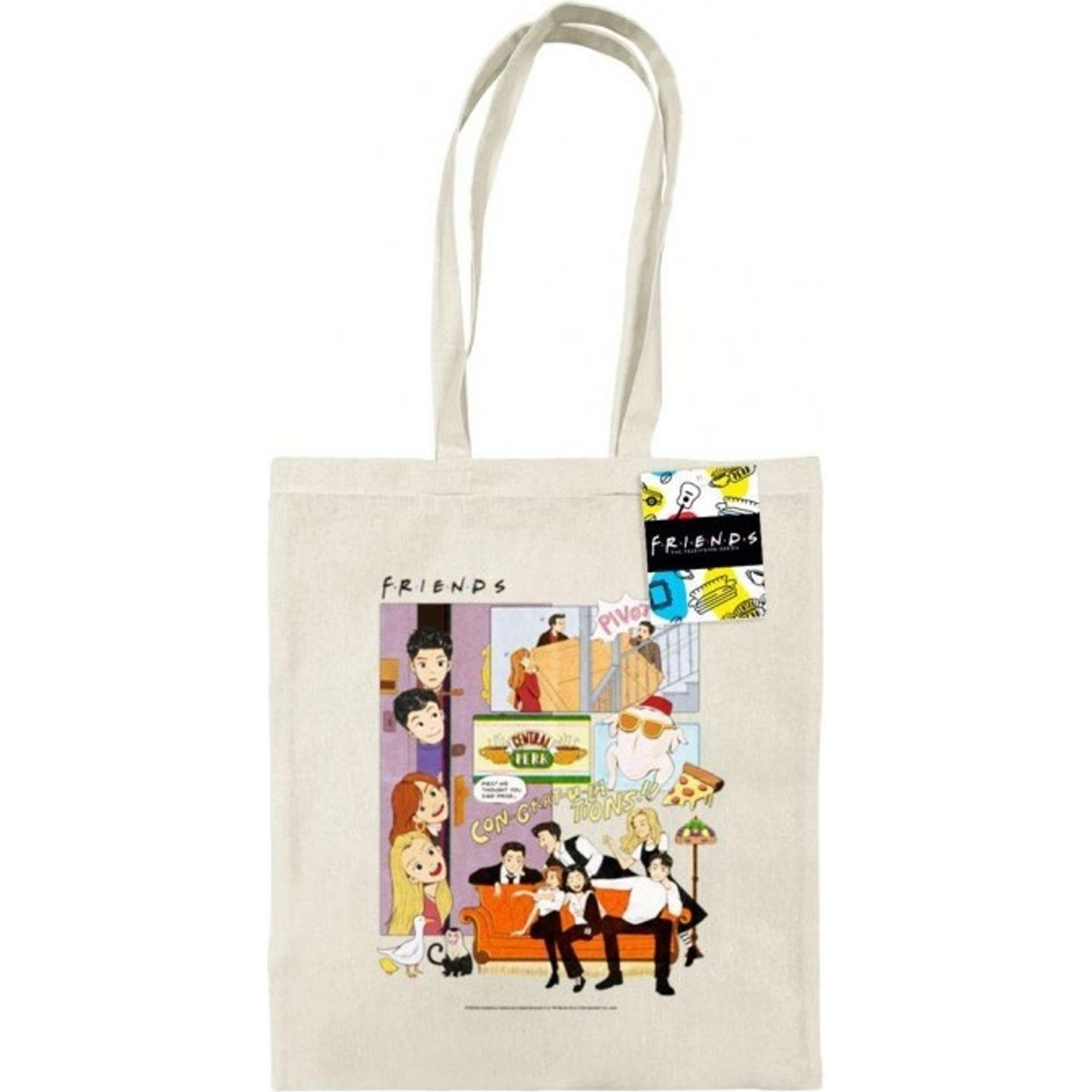 Friends Vol.30 Comic Tote Bag - Natural/Purple