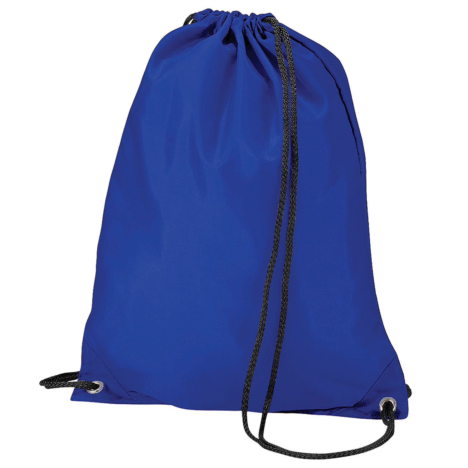 Bagbase Budget Water Resistant Sports Gymsac Drawstring Bag (11 Litres) (Pack Of 2) - Royal