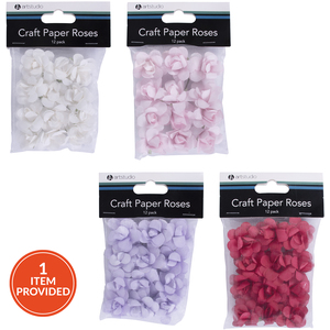 Pack of 12 Craft Paper Roses