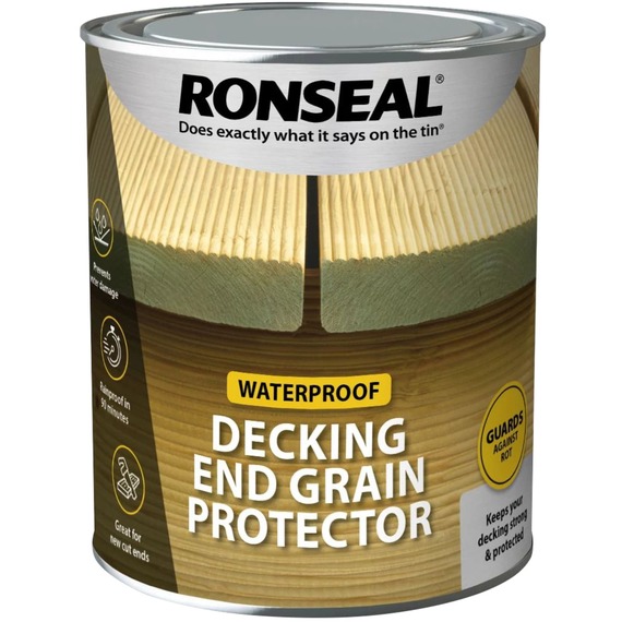 Ronseal End Grain Protector for Decking Green 750ml.