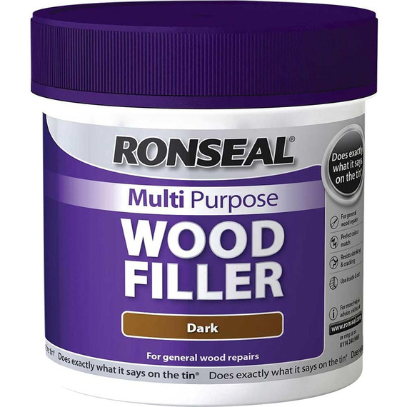 Ronseal Multipurpose Wood Filler Tub, Dark 465g.