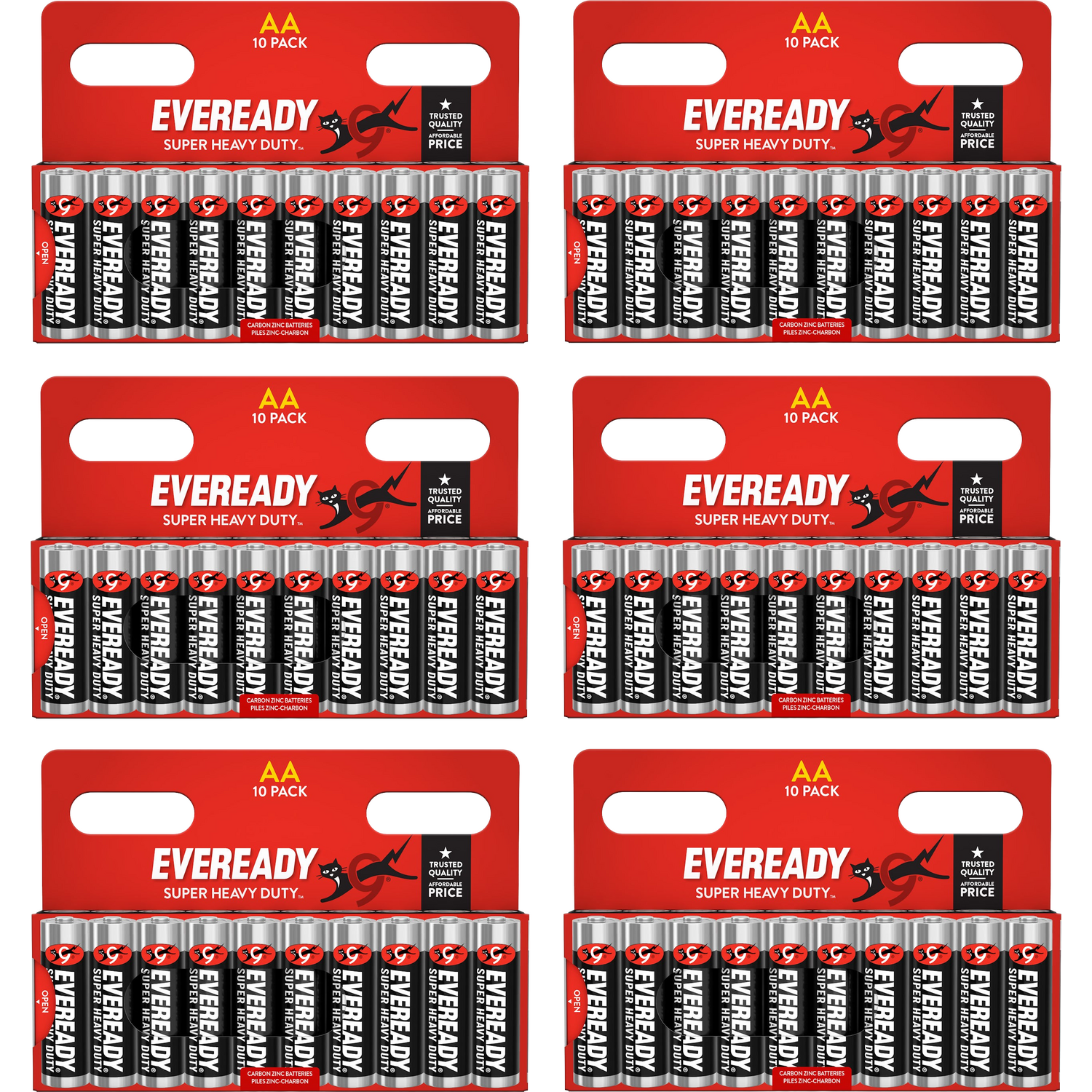 Pack of 60 Eveready Super Heavy Duty AA Zinc Batteries Portable Radios & Speaker - Image 15
