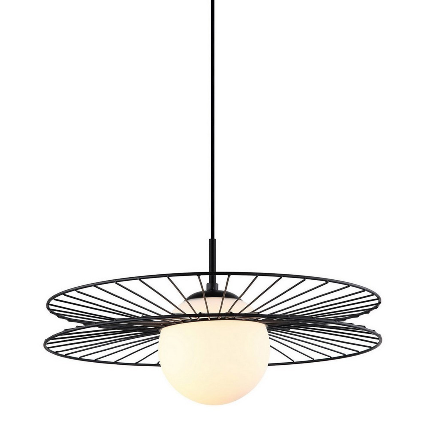 Italux Lighting Modern Pendant Light Black L - Black