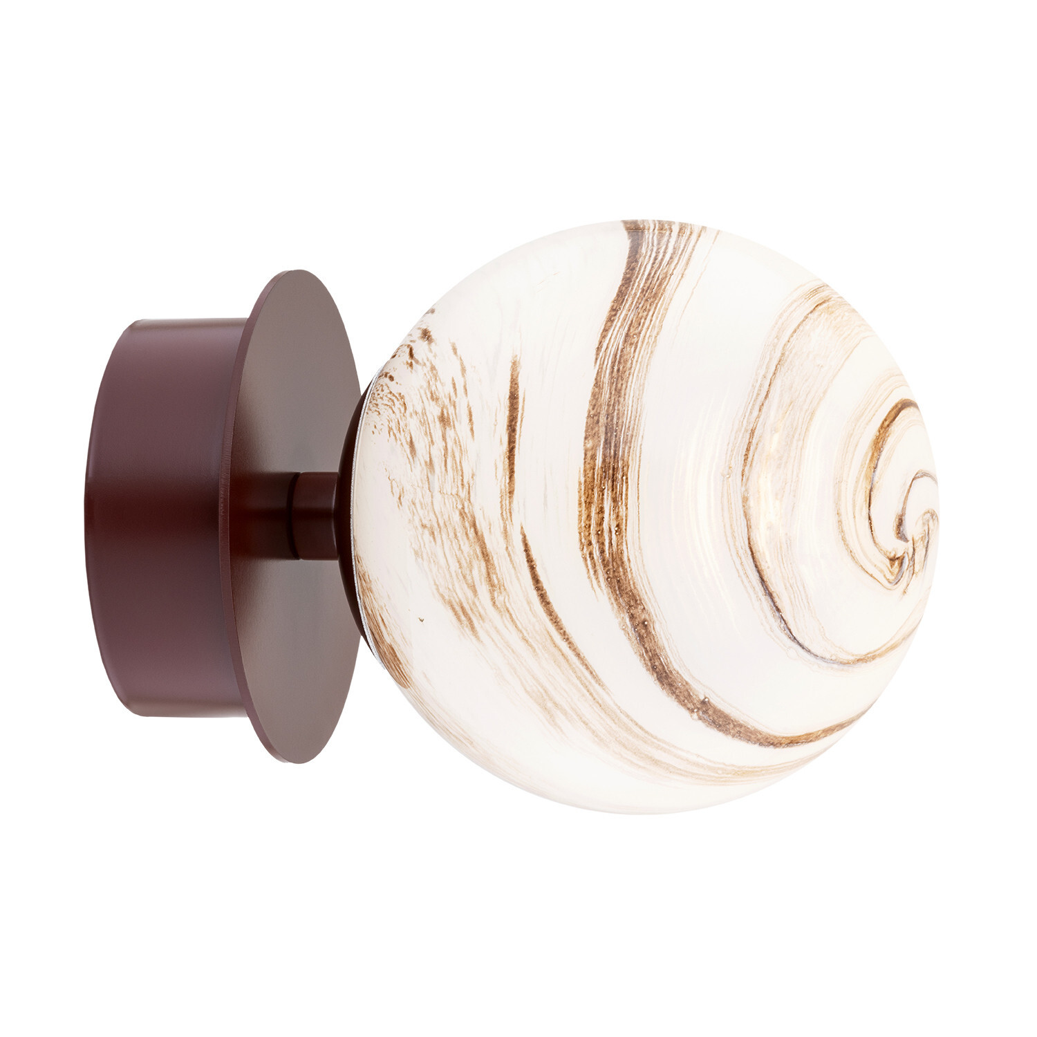 Argon Lighting Fabio Wall Light Brown - Brown