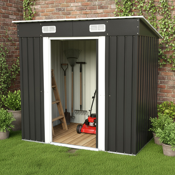 Garden Universe Metal Garden Shed A