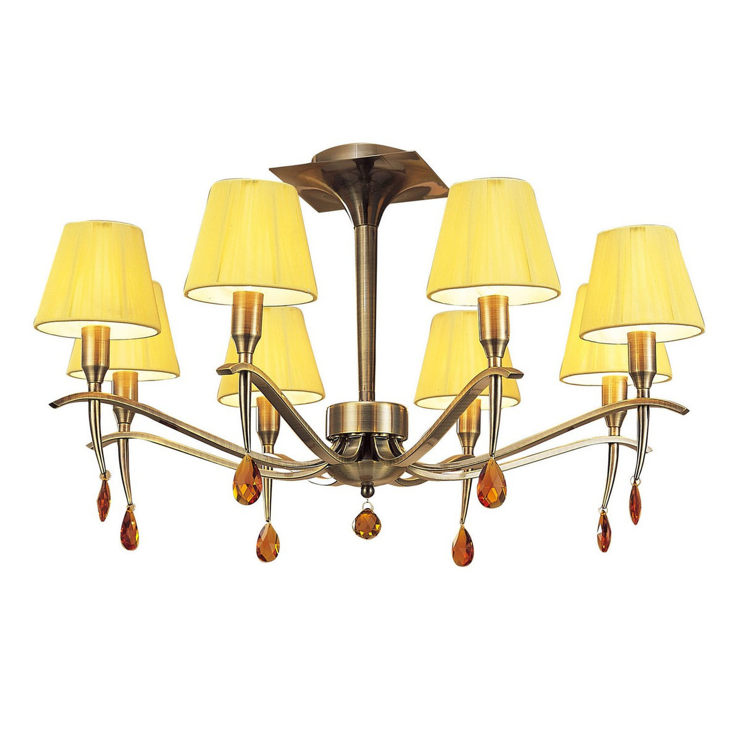 Inspired Lighting Siena Chandelier Brass