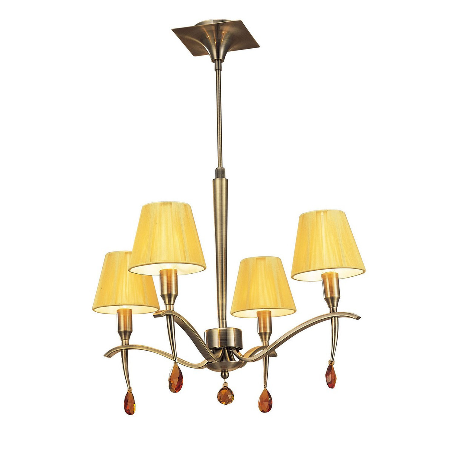Inspired Lighting Siena Chandelier Brass