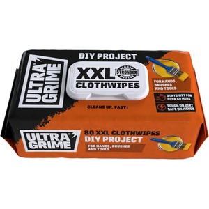UltraGrime DIY Wet Wipes Multi-Purpose Heavy-Duty Cleaning Cloths