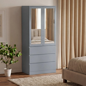 Contemporary  2 Door 3 Door Mirrored Warrobe
