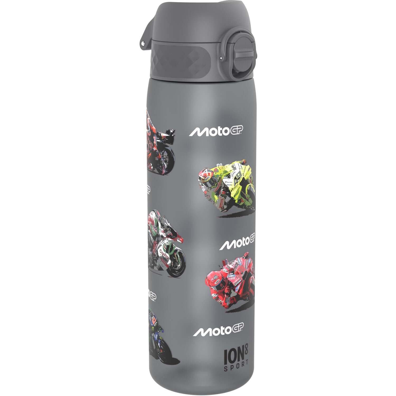Ion8 Leak Proof Water Bottle, 500ml (18oz), MotoGP Rider Mix | Easy to Open, Secure Lock, Dishwasher Safe, Hygienic Flip Cover, Carry Handle, Fits Cup Holders, Easy Clean - Image 3