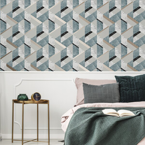 Fresco Marblesque Geometric Wallpaper