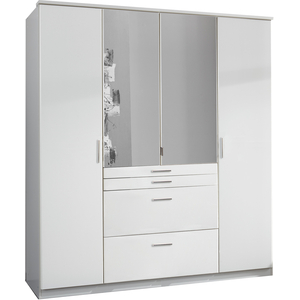 Aachen 4 Door 4 Drawer 2 Mirror in Alpine White