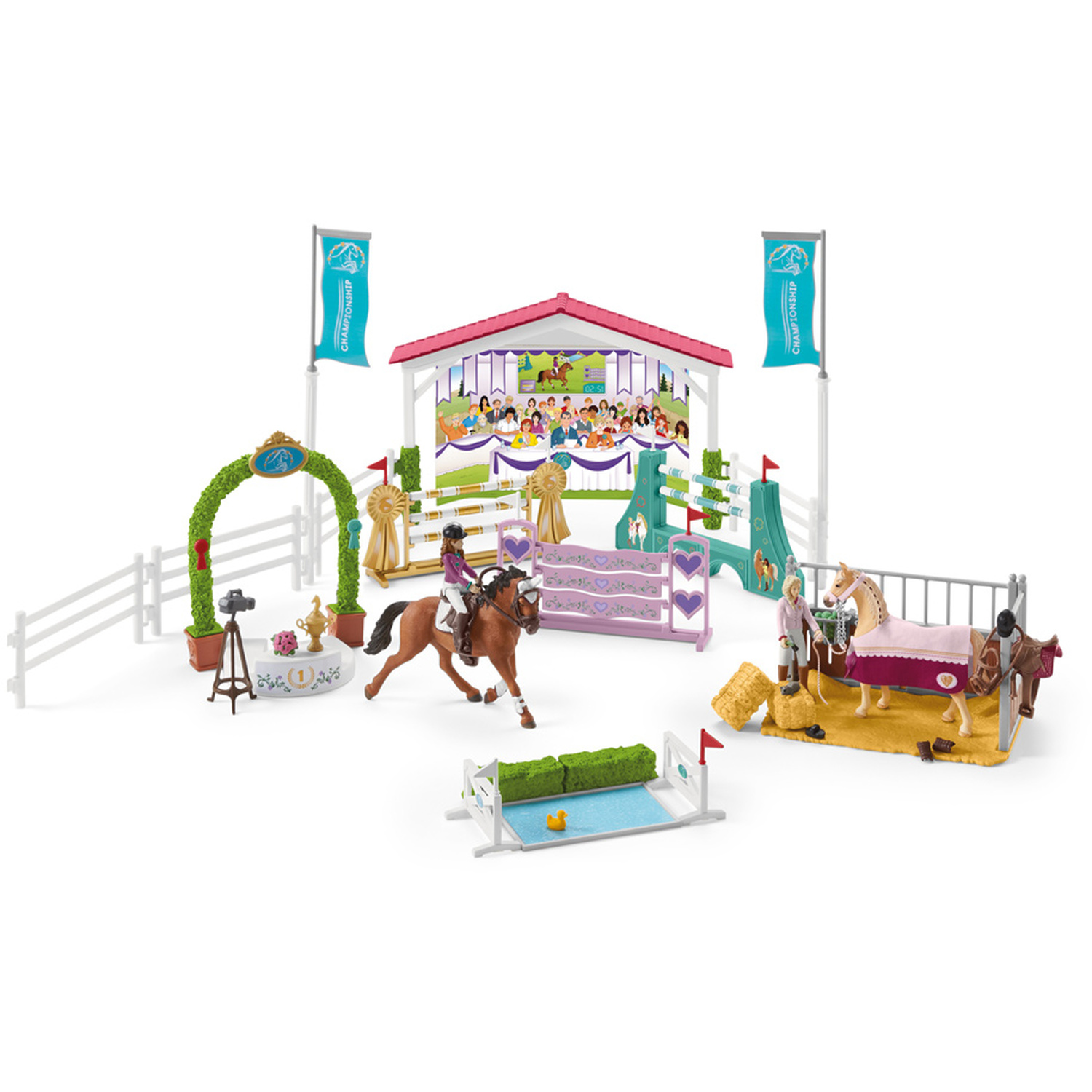  Foto zu SCHLEICH Horse Club Friendship Horse Tournament Toy Playset 