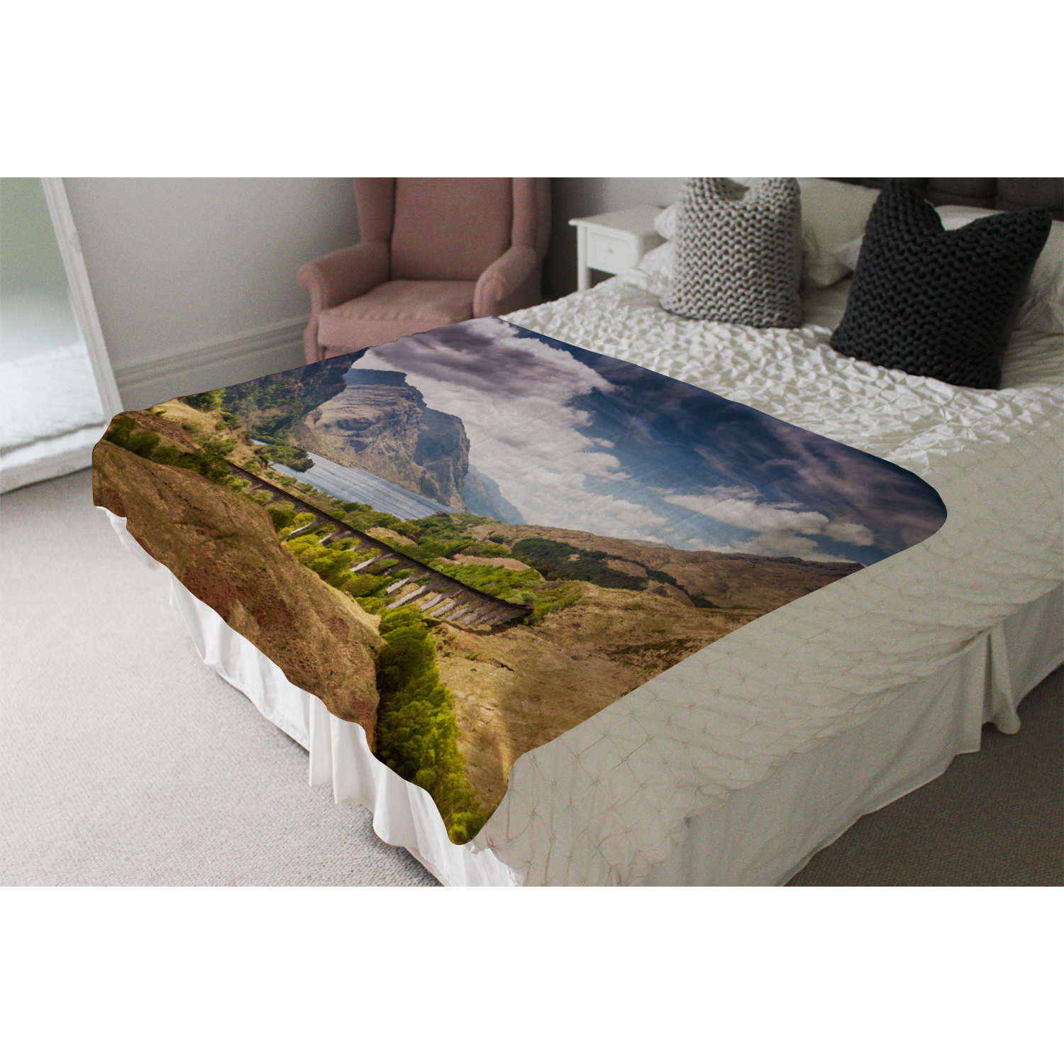 The Glenfinnan Viaduct Blanket - Green