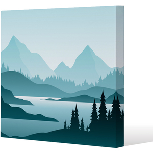 abstract mountain landscape Canvas Print