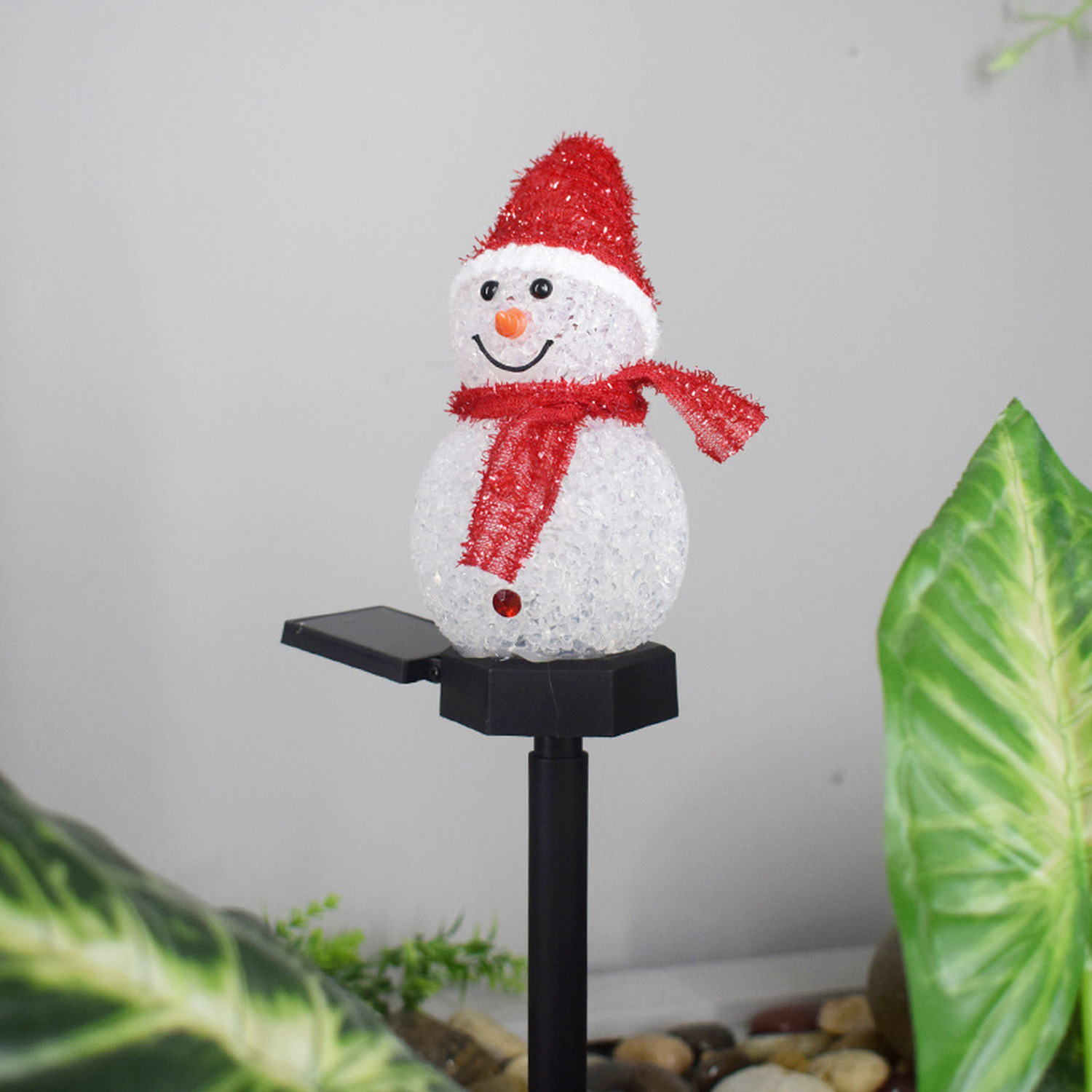 Image of Outdoor Garden Solar Christmas Snowman LED&hellip;