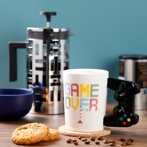 Game Over - Game Controller Ceramic Shaped Handle Mug