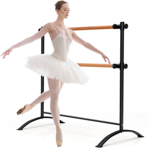 Costway 4 FT Portable Ballet Barre-Black