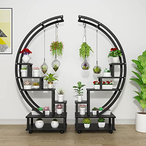 Heart-Shaped Wooden Plant Stand