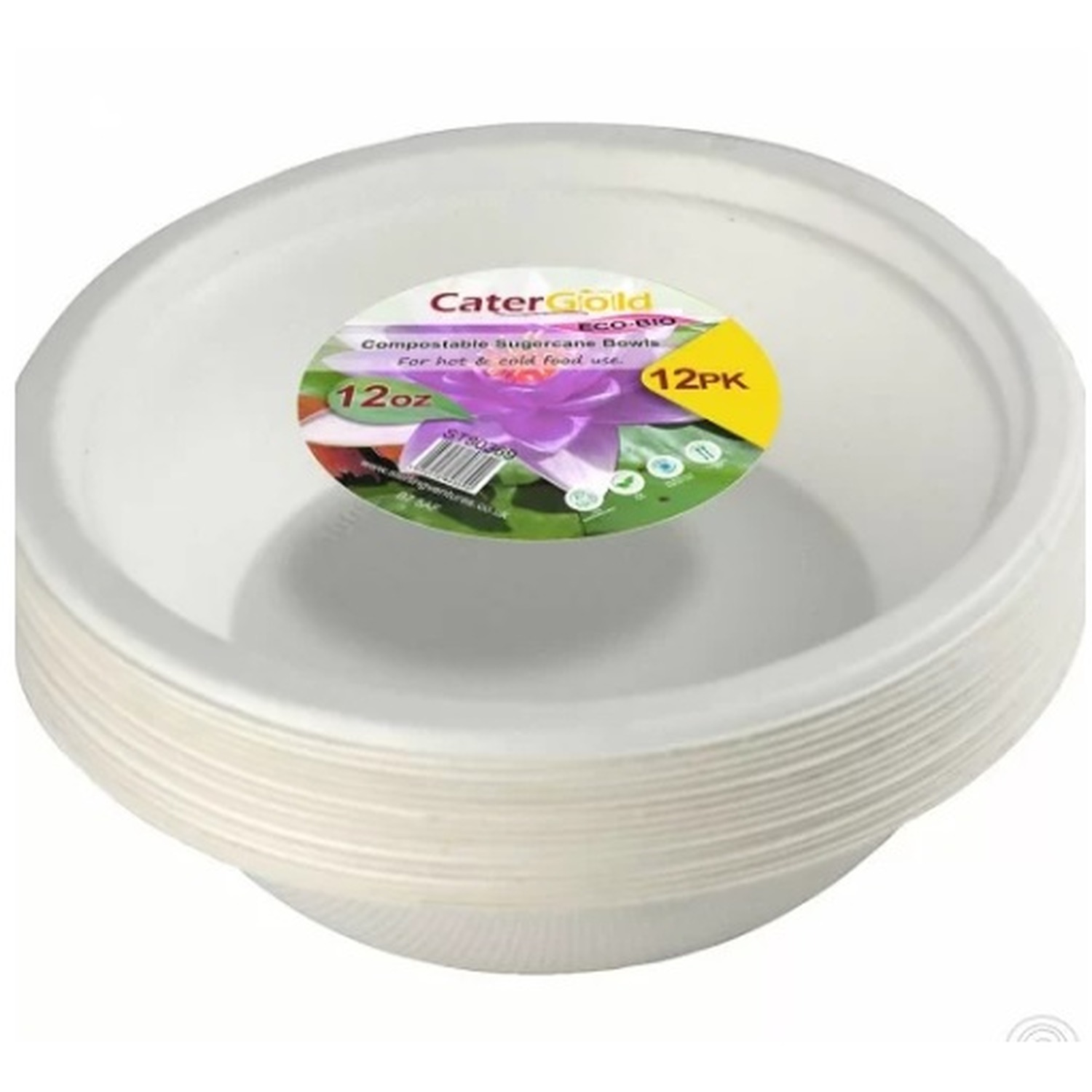 Image of Pack of 12 Recyclable Sugarcane Bowl&hellip;