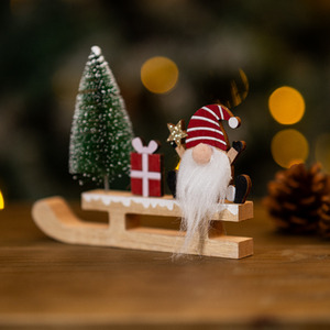 Santa Sleigh Gonk Decoration