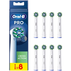 Oral-B Pro Cross Action Toothbrush Heads, 8 Counts