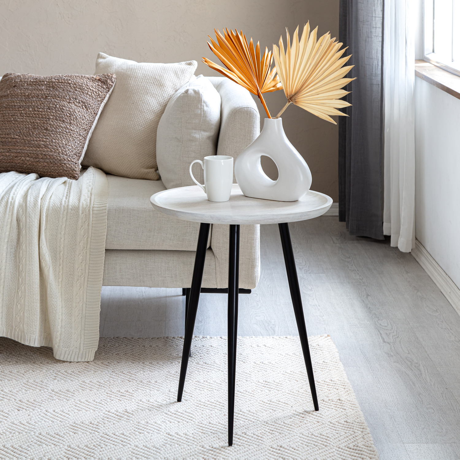 Robin Side Table - Whitewash