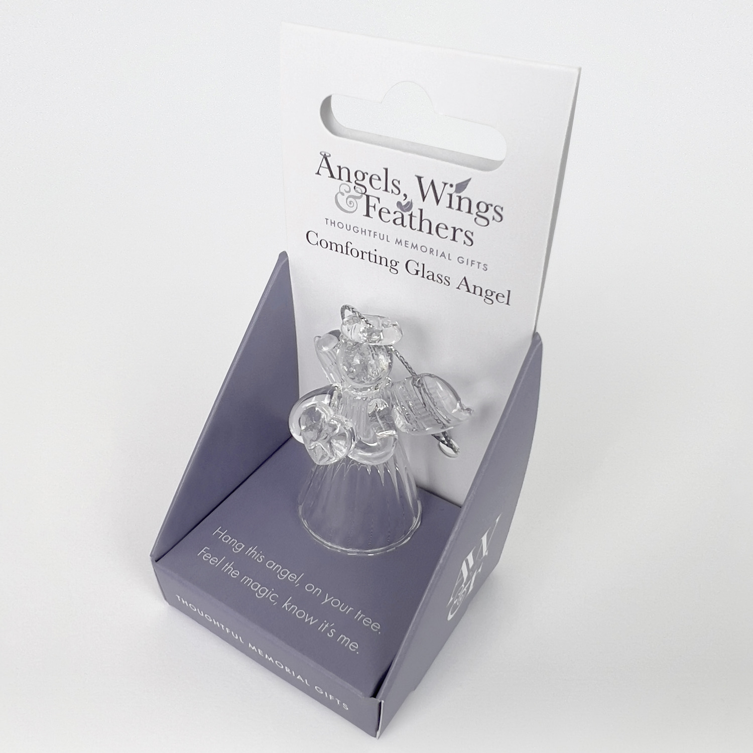 Memorial Glass Angel - Clear