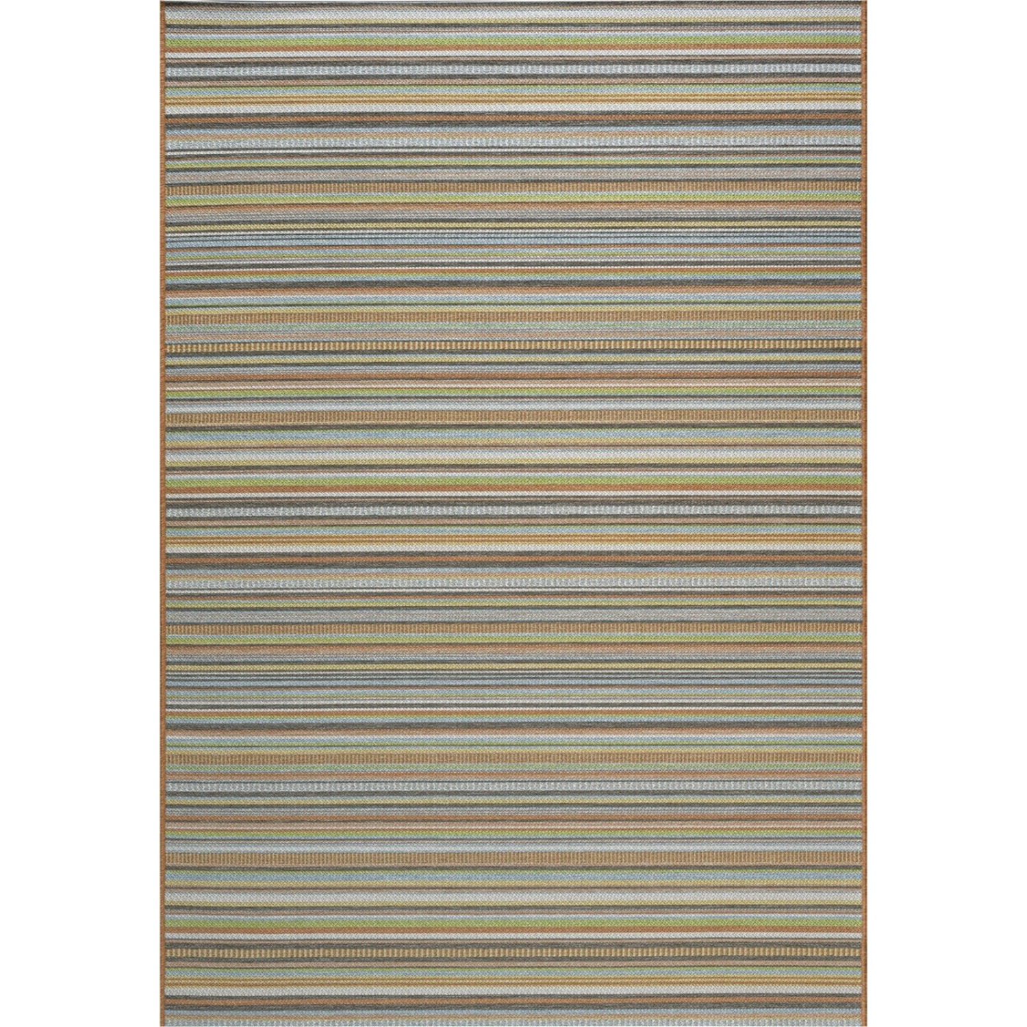 Mega Flooring - Multicolored Striped Rug - Multicoloured thumbnail
