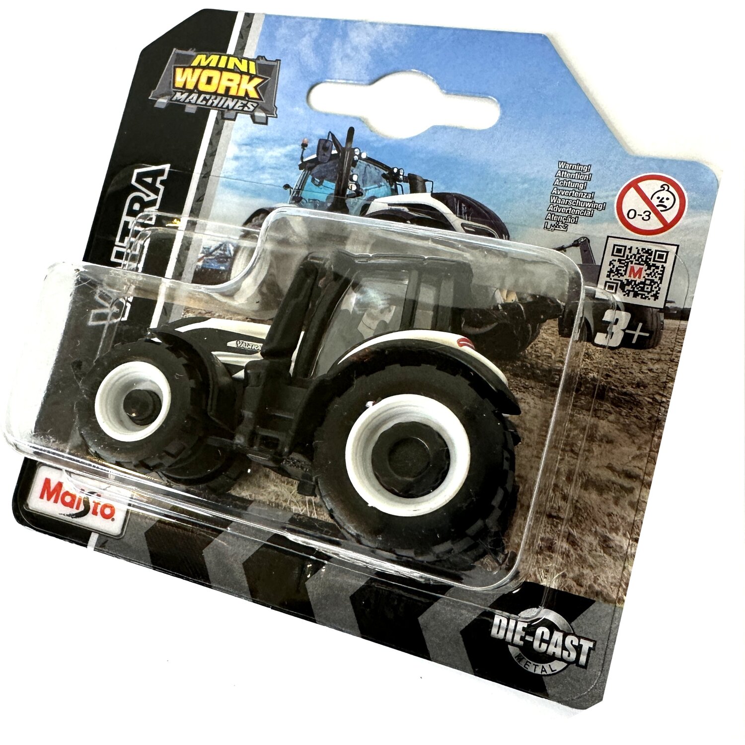 Maisto Mini machines de travail Valtra M2/Q Tracteur – 7,6 cm – Réplique moulée sous pression incroyablement détaillée modèle de collection