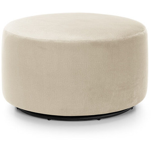 Chicago Velvet Quilted Swivel Footstool