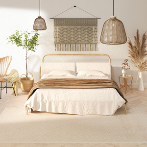 Beige Diamond Grooved Area Rug