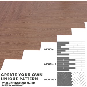 Light Brown Self-Adhesive Floor Planks Pack of 36 Vinyl Flooring  shot 5718316