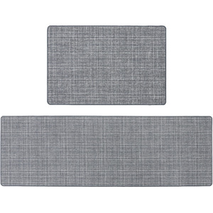 JVL Elegance Doormat and Runner Set - Grey