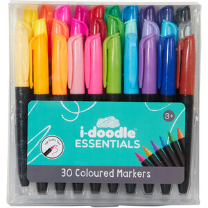 Pack of 30 i-doodle Essentials Coloured Markers