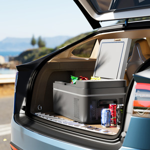 Grey+Black / 28cm Car Mini Fridge shot 6033015