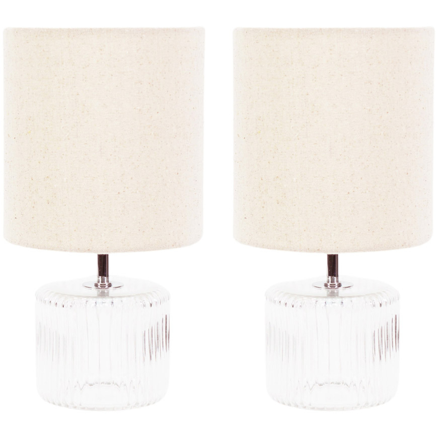 Image of Betty Pair Glass Table Lamps -&hellip;