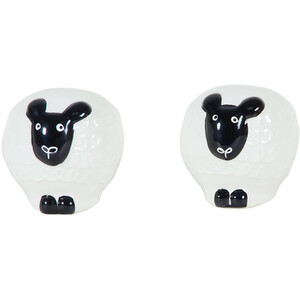 Highland Flock 3D Ceramic Hand Painted Sheep Salt and Pepper Set