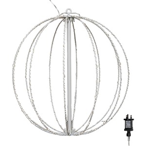 Metal Folding Christmas Ball with 156 Warm White LEDs