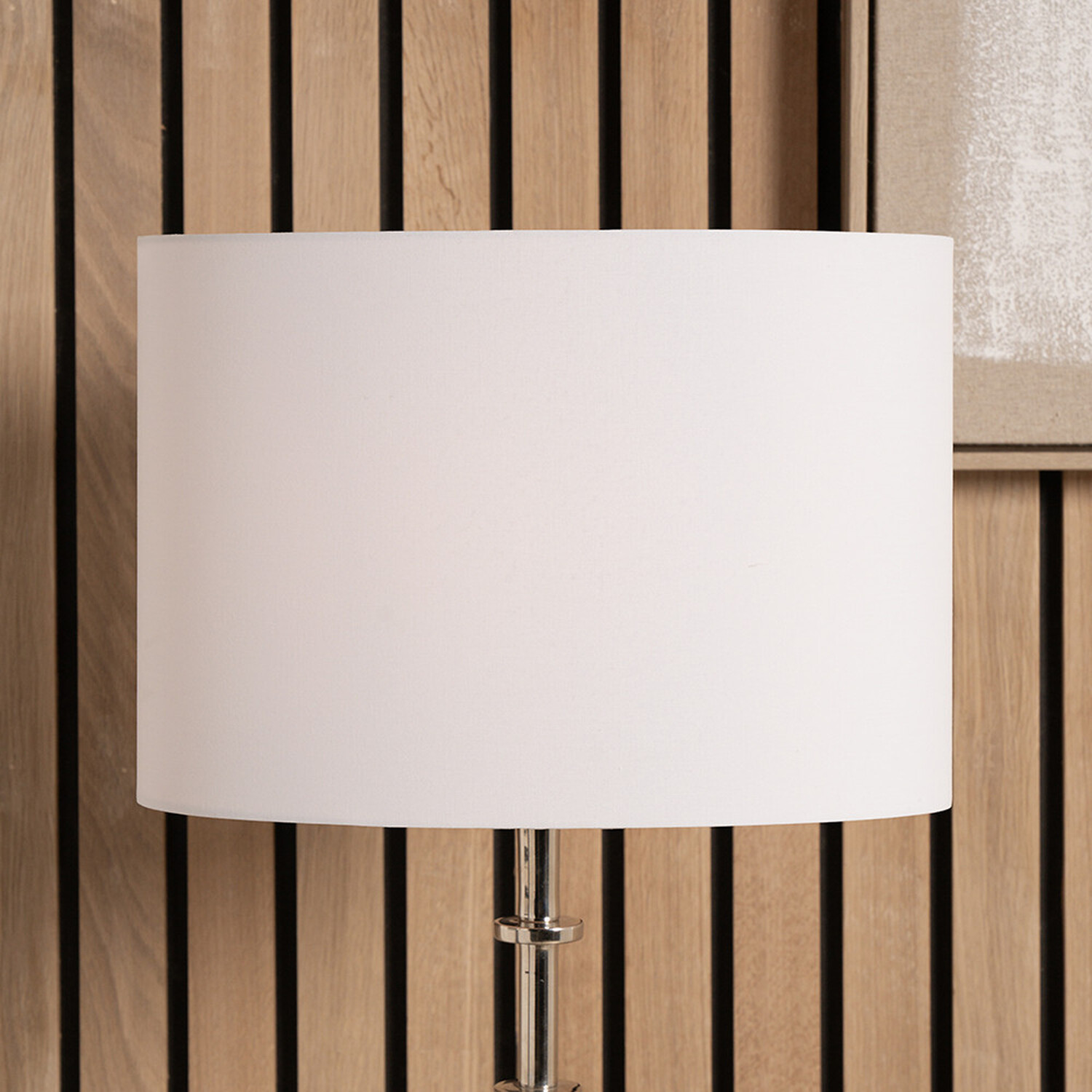 Image of 25cm Oval Poly Cotton Lamp shade&hellip;