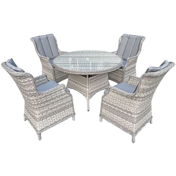 Oseasons Knightsbridge XL Rattan 4 Seat Dining Set
