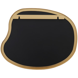 Gold Petal-Shaped Iron Frame Explosion-Proof Wall Mirror shot 7395159
