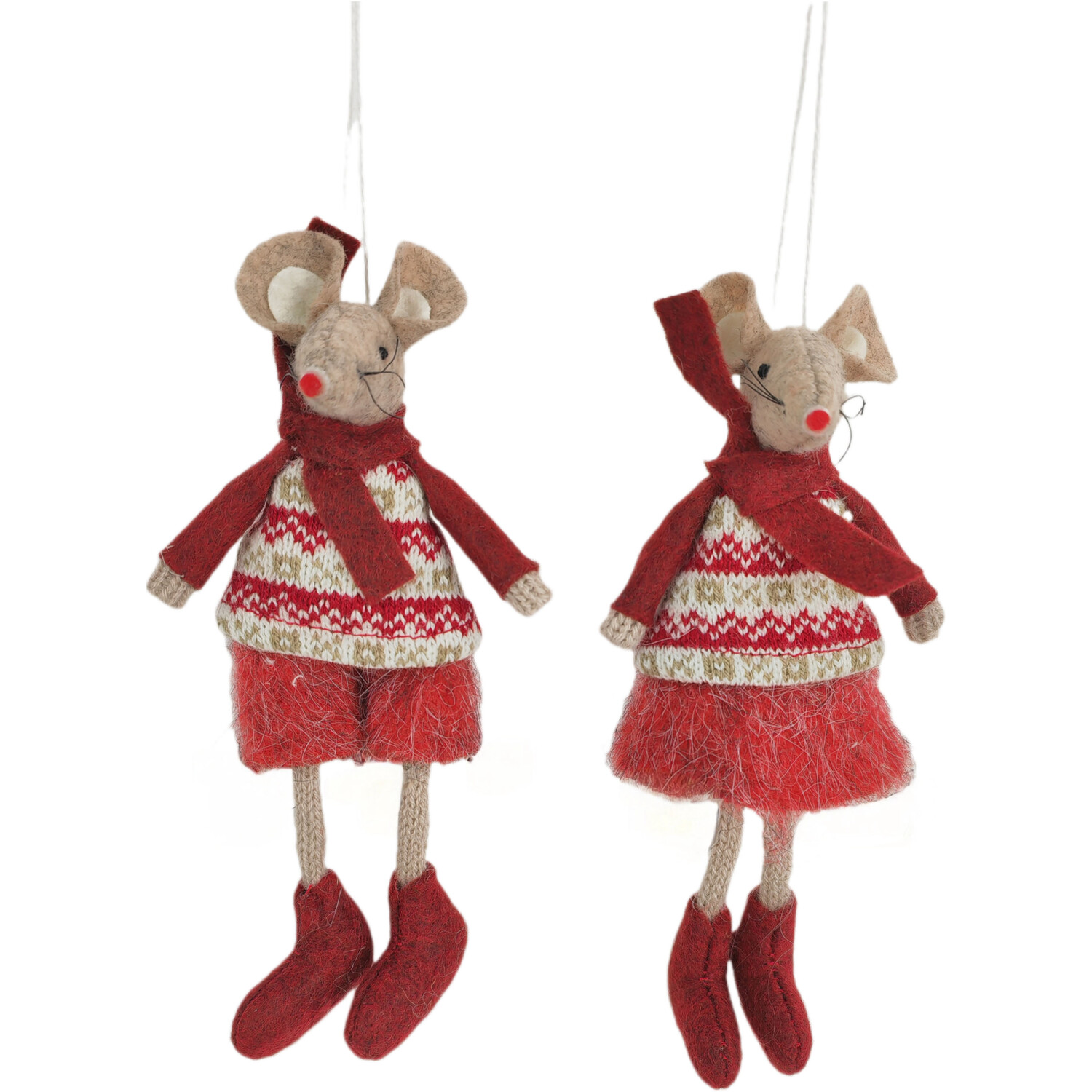 Hanging Fairisle Mouse