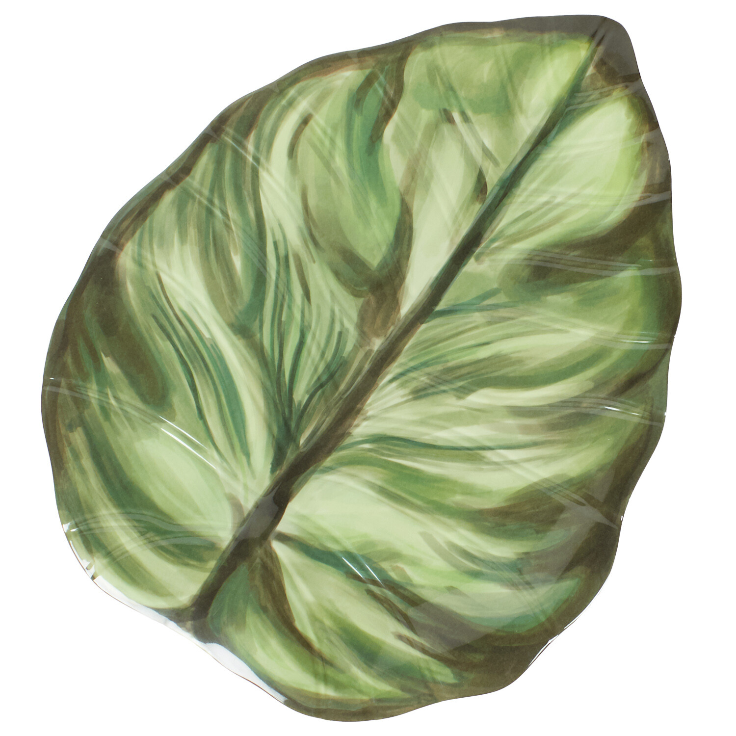 Image of Eden Melamine Palm Leaf Tray -&hellip;