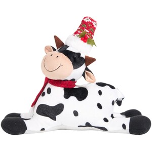 Sitting Christmas Cow