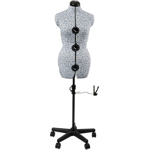 Ditsy Blue Adjustable Dressmakers Dummy