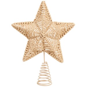 Natural Rattan Star Tree Topper